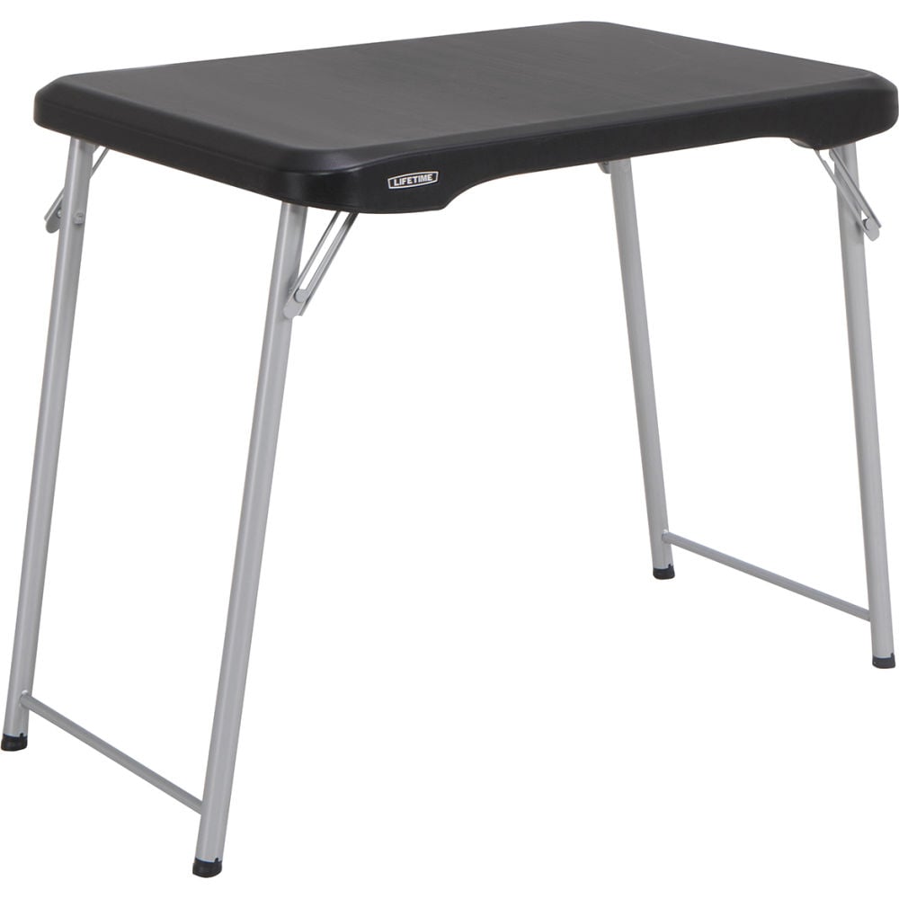 B2370377 20 x 36 in. Stacking Personal Folding Table, Black