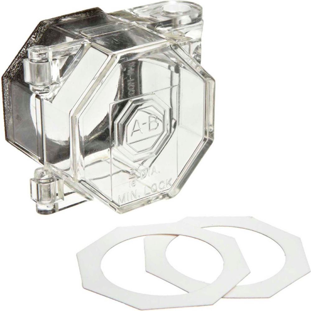 PBL6 Push Button Lockout Cover Base, Clear - 30.5 mm