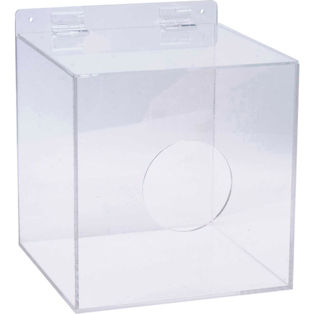 Picture of Brady Worldwide B2249635 10 x 10 in. Acrylic DPE Personal Protection Equipment Dispenser&#44; Clear