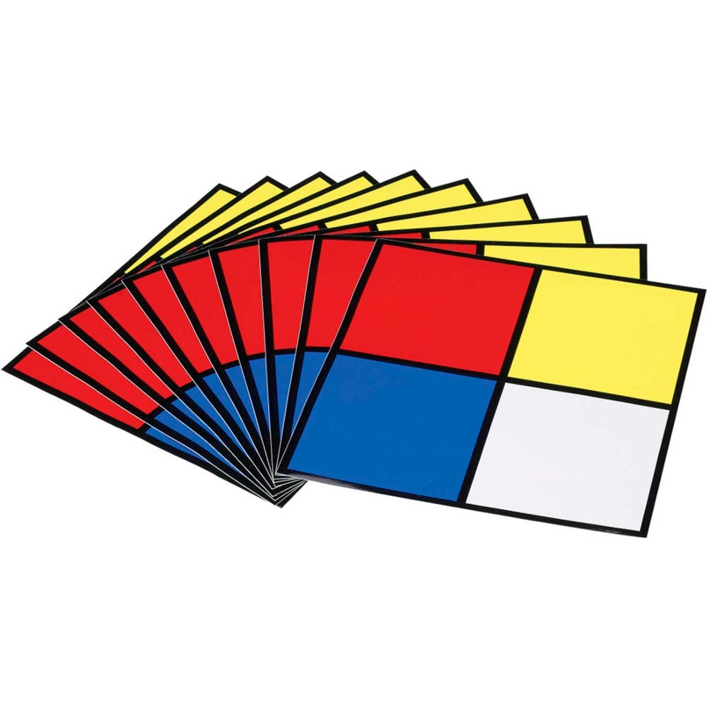 B2262139 58503 Hazardous Materials Diamond Label, Multi Color - 10 x 10 in.