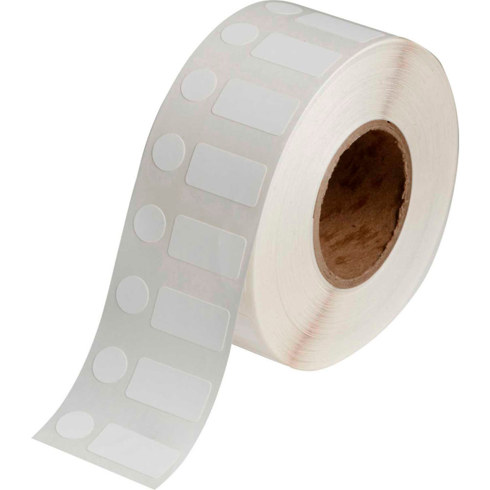 B2347022 0.5 x 1 in. Bradyjet Polypropylene Label with Second Label, White - 1500 per Roll