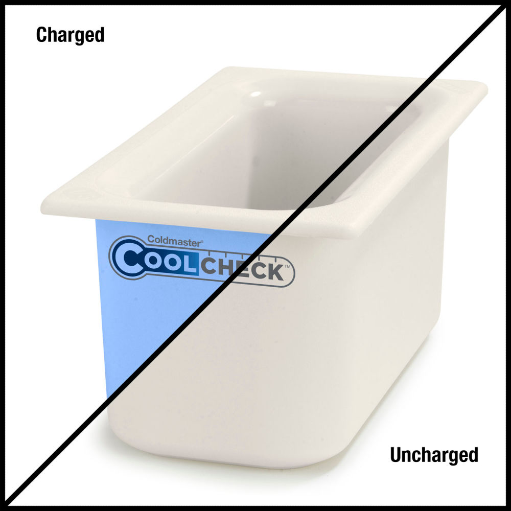 Picture of Carlisle Sanitary Maintenance B2108835 12.68 x 6.88 x 6 in. Coldmaster Coolcheck Food Pan&#44; White