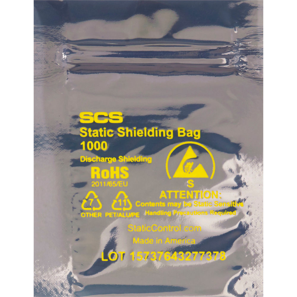 Picture of Box Packaging BP4255 Reclosable Static Shielding Bags, Transparent - 8 x 10 in. - 2.8 mil - Pack of 100
