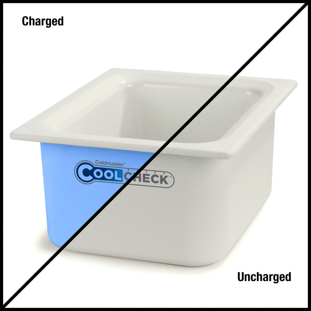 Picture of Carlisle Sanitary Maintenance B2108837 12.75 x 10.38 x 6 in. Coldmaster Coolcheck Food Pan&#44; White