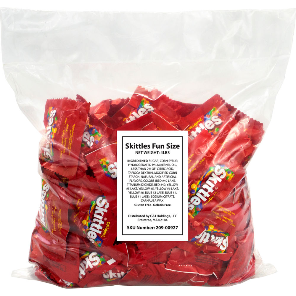 Picture of Green Rabbit Holdings B2946215 Skittles Fun Size Packs Candy - 4 lbs