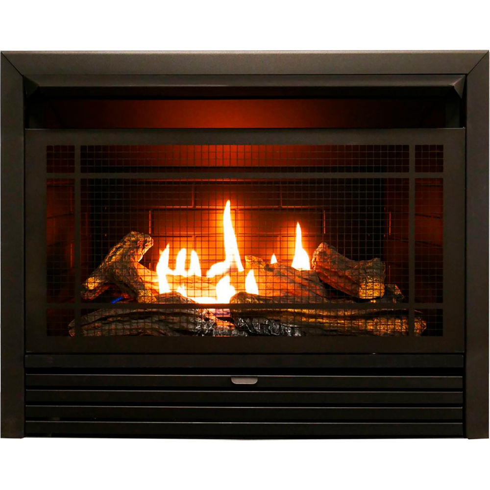 Picture of Bluegrass Living B3082756 Duluth Forge Dual Fuel Ventless Gas Fireplace Insert 26000 BTU Remote Control