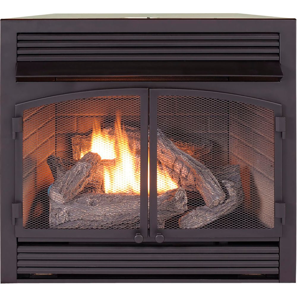 Picture of Bluegrass Living B3082767 Duluth Forge Dual Fuel Ventless Gas Fireplace Insert 32000 BTU Remote Control FDF400RT-ZC