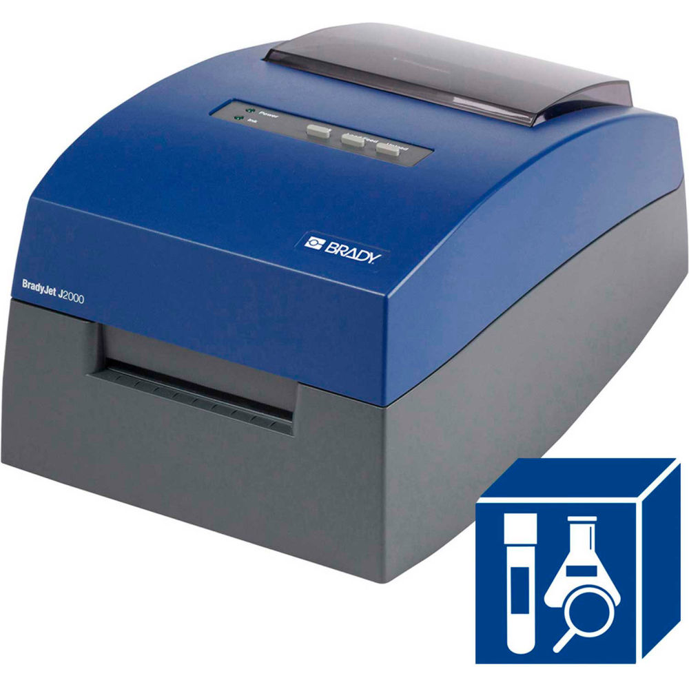 Picture of Brady Worldwide B2347019 BradyJet J2000 Inkjet Full Color Label Printer with Lab Suite Software&#44; Blue