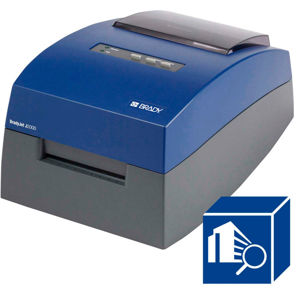 Picture of Brady Worldwide B2347020 BradyJet J2000 Inkjet Full Color Label Printer with SFID Suite Software&#44; Blue