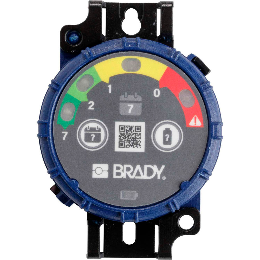 150740 Brady Inspection Timer, 7 Day, 10 Pack, LED Lights, ABS Plastic, Blue