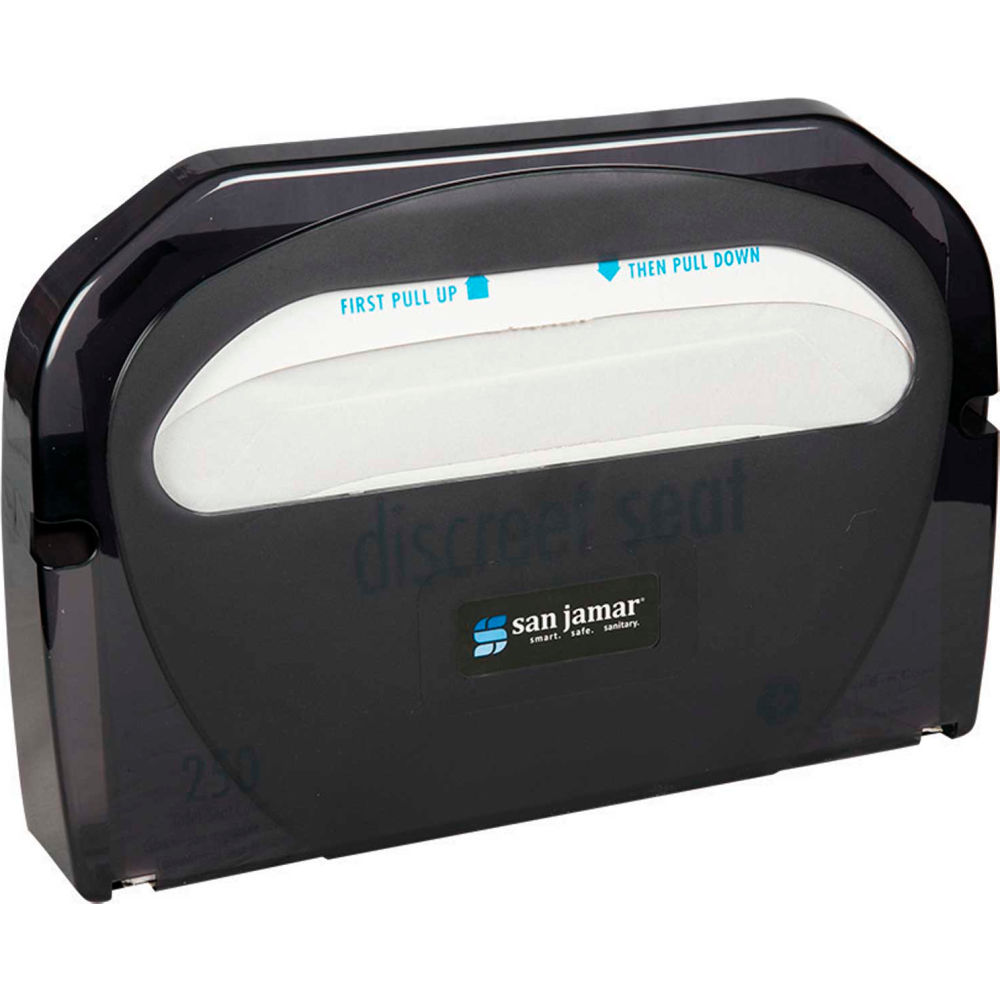 Picture of Carlisle Sanitary Maintenance B1866795 San Jamar Toilet Seat Cover Dispenser&#44; Classic Black Pearl - Case of 10
