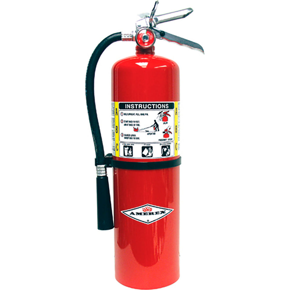 B2680339 10 lbs Type A B C Dry Chemical Fire Extinguisher Wall Mount, Red