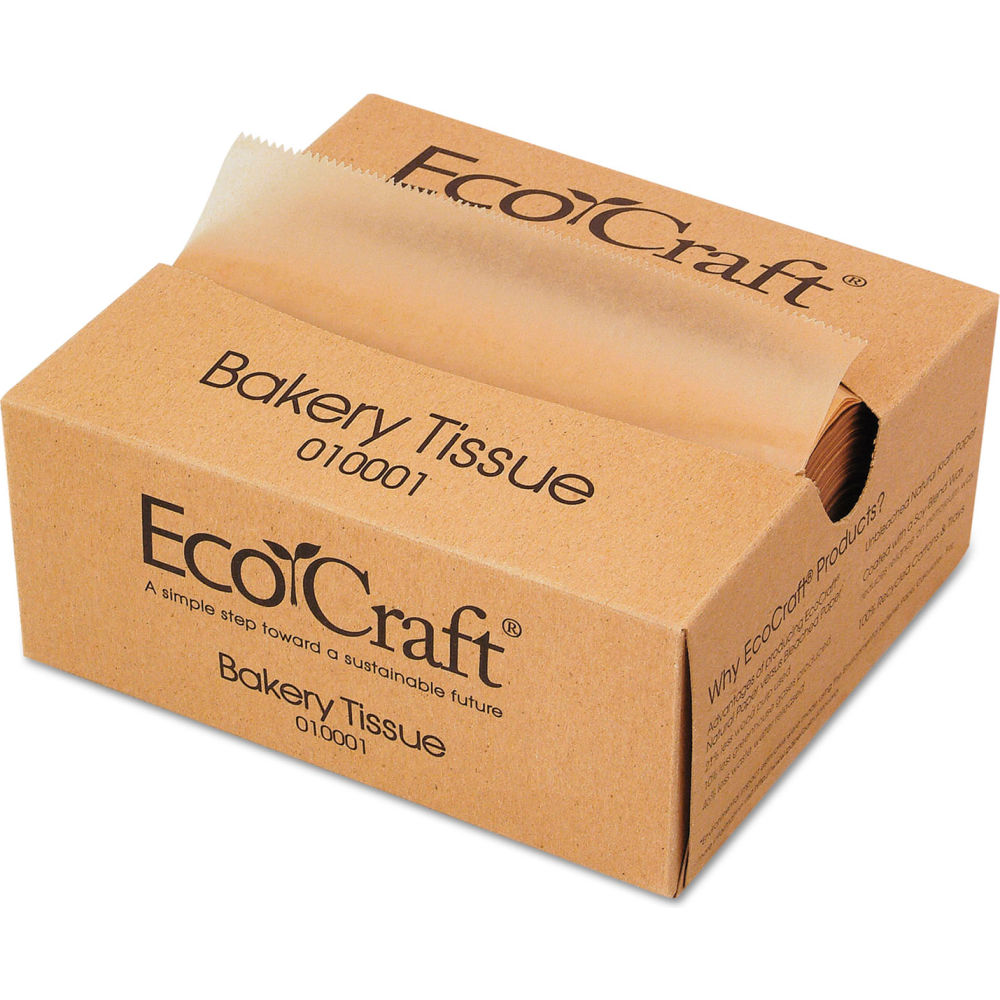 Picture of United Stationers Supply B3130790 10.75 x 6 in. Bagcraft EcoCraft Interfolded Dry Wax Deli Sheets&#44; Natural - Pack of 10000