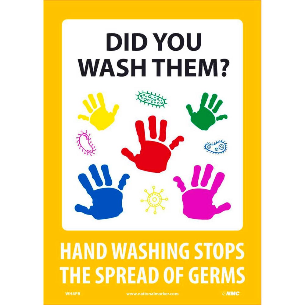 B2354852 Did You Wash Them Sticker - 10 x 14 in. Vinyl Adhesive