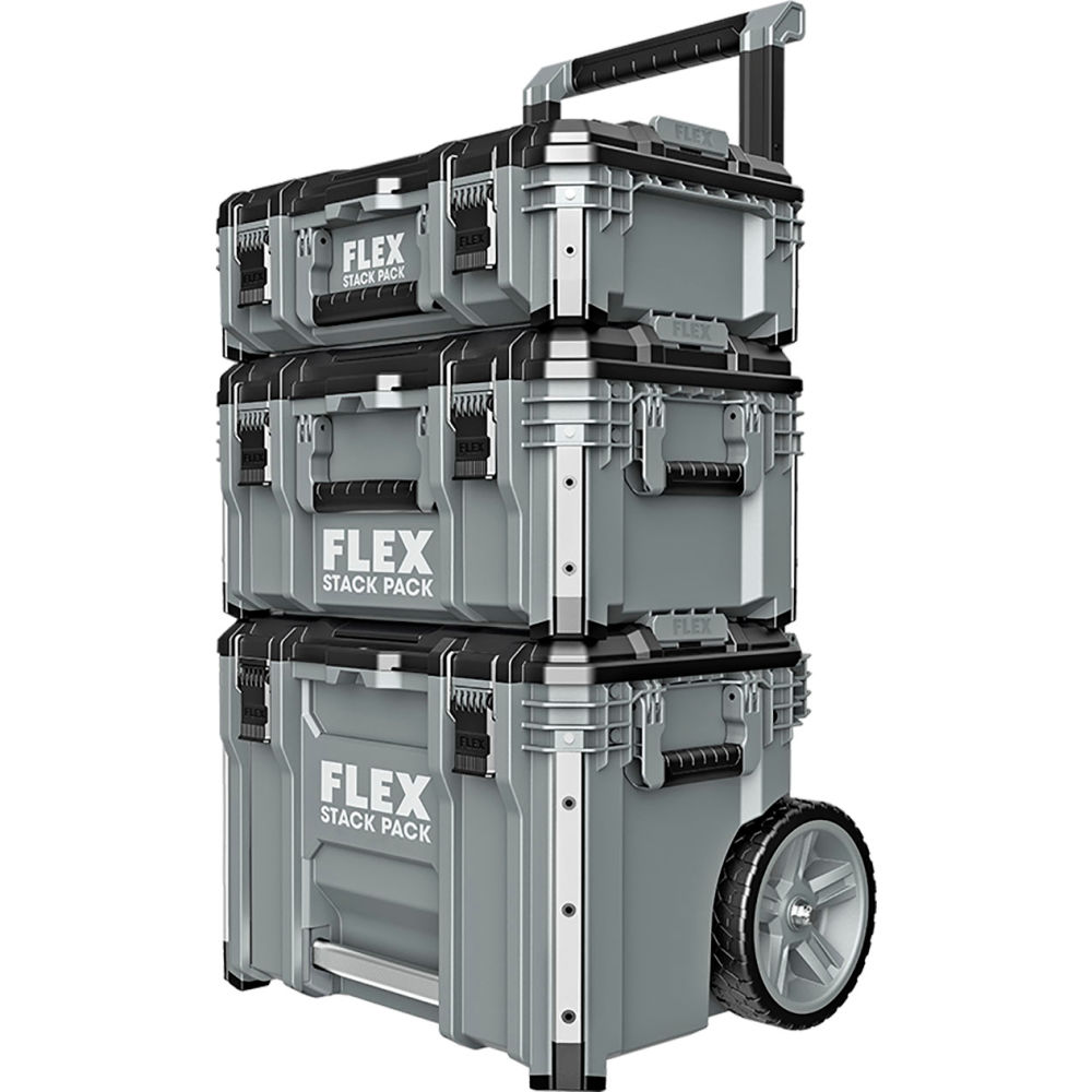 Chervon North America B3131370 22.06 x 19.31 x 35.13 in. Flex Stack Pack 3-in-1 Tool Box Kit, Gray