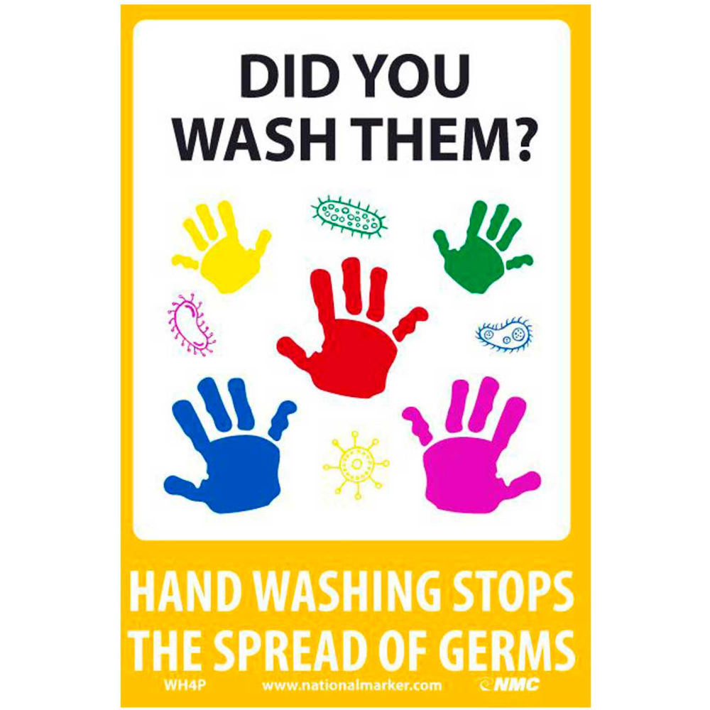 B2354855 Did You Wash Them Sticker 7 x 10 in. Vinyl Adhesive