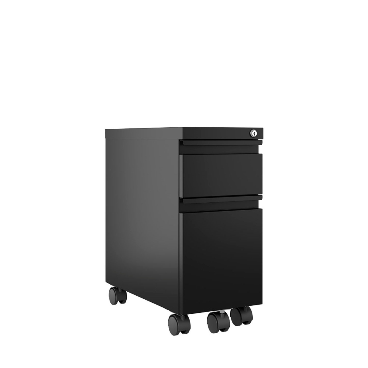 20 in. Deep Mobile Pedestal Slim Ped - Black