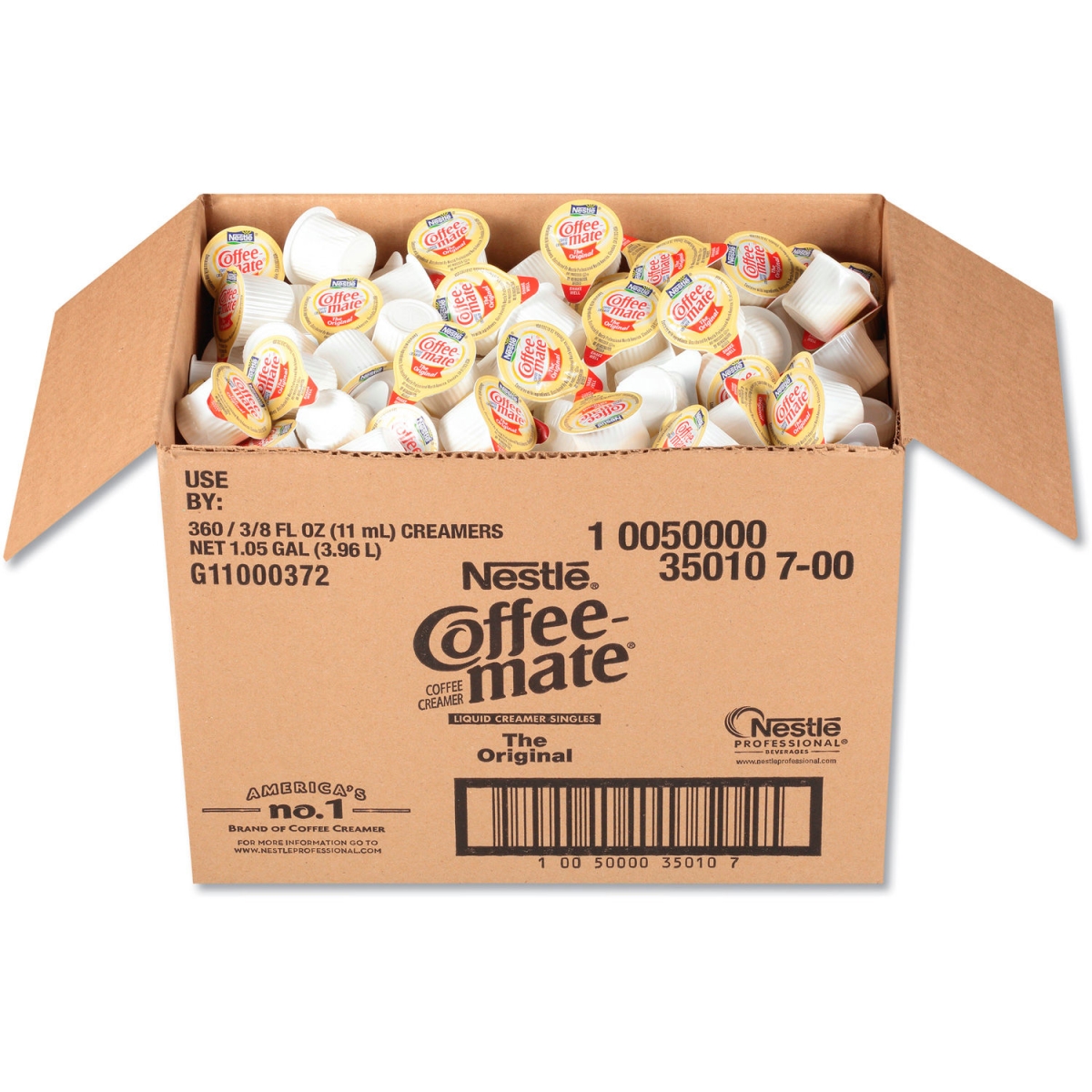 Picture of Nestle B2372796 Mate Liquid Coffee Creamer - Original - 0.38 oz Mini Cups