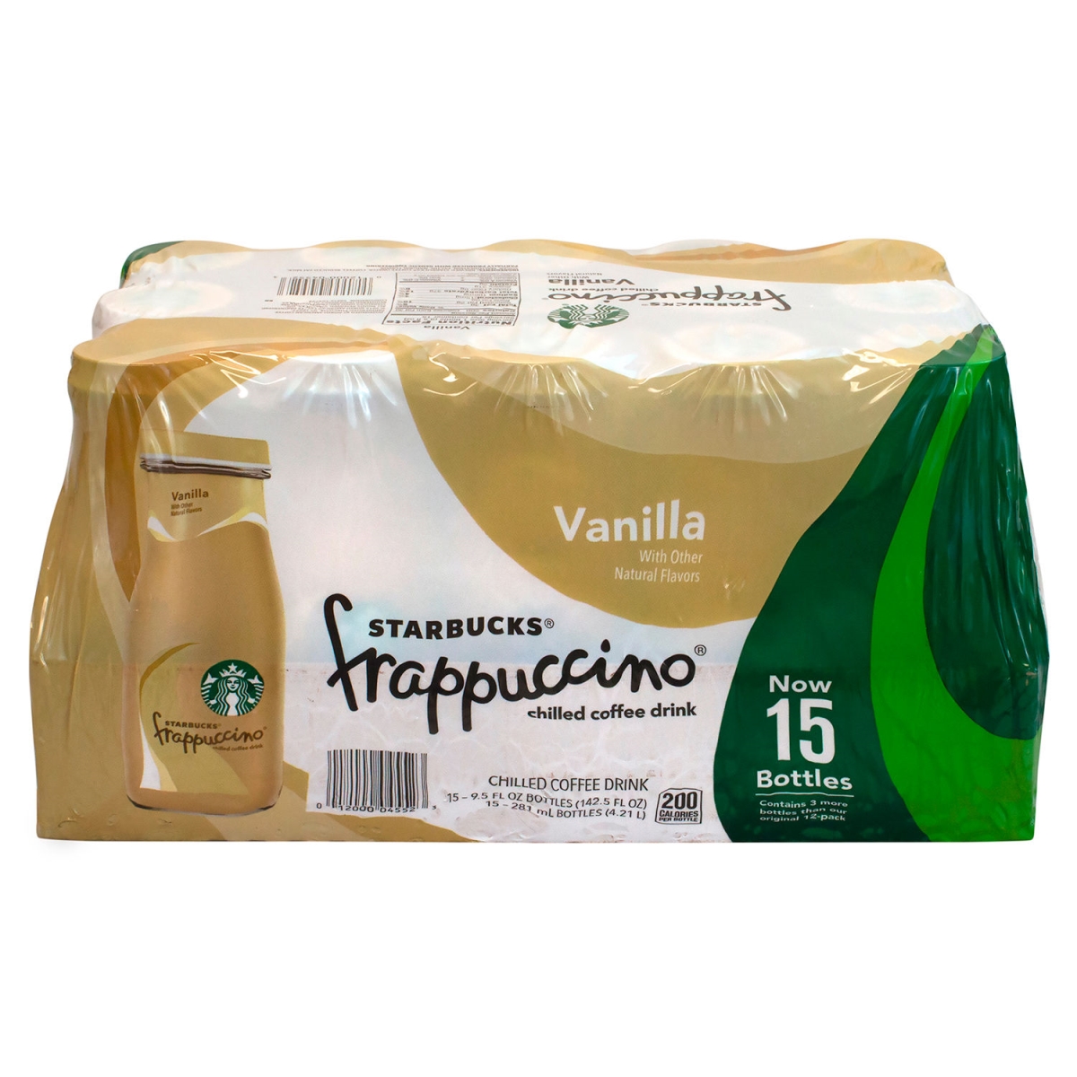 B2946767 Starbucks Frappuccino Vanilla Coffee Drink - 9.5 oz - 15 Count