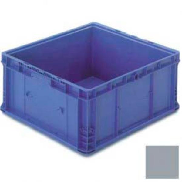 B649672 Polyethylene Orbis Stakpak Modular Straight Wall Container - 24 x 22.5 x 14.5 in. - Gray
