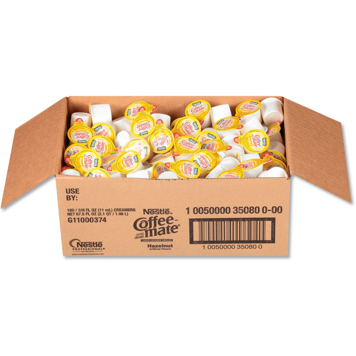 Picture of Nestle B2372795 Coffee Mate Liquid Coffee Creamer - Hazelnut - 0.38 oz Mini Cups