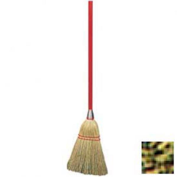 Lobby Broom - Brown - 40 in. - 9 No. Fill - Durable Corn Blend