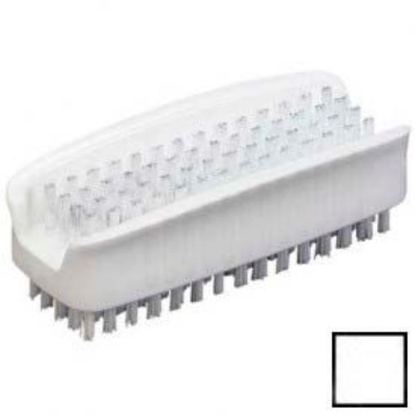 Sparta Plastic Hand & Nail Brush - White - 1.5 x 3.5 in. - Durable PPL Bristles