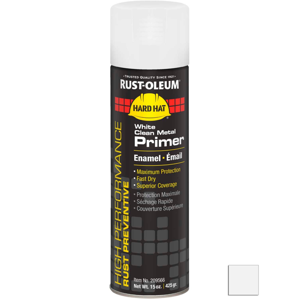 209566 High Perform V2100 Rust Prevent Enamel Aerosol - White Clean Metal Primer - 15 oz