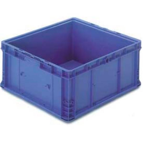 B649491 Polyethylene Orbis Stakpak Modular Straight Wall Container - 24 x 22.5 x 14.5 in. - Blue