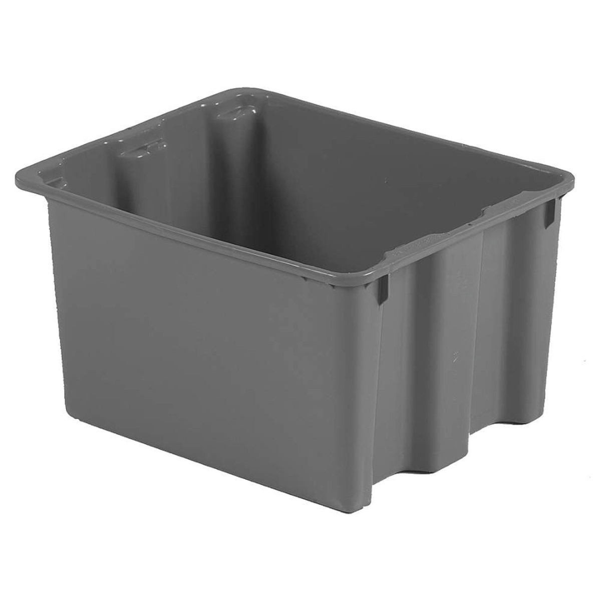 5273528 Polylewton Polyethylene Tote - 19.5 x 13 x 12.375 in. - Gray - Pack of 5