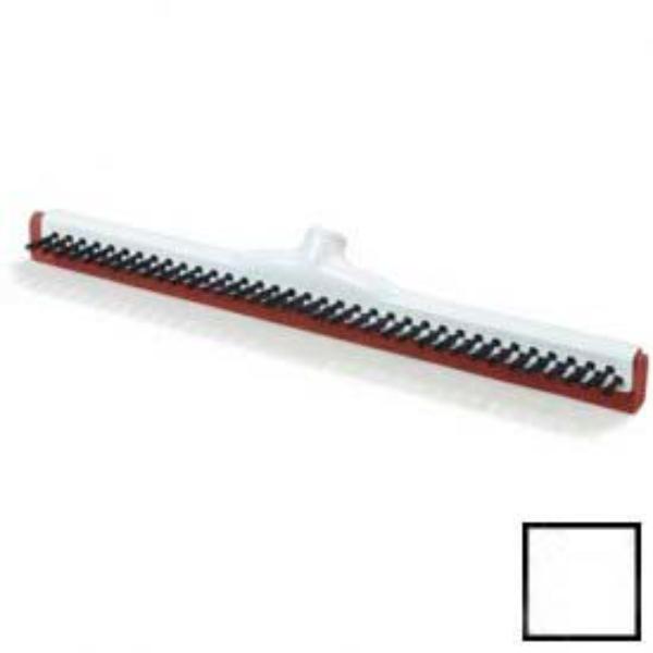 B641767 18 in. Double Rubber Squeegee with Bristles - White & Red