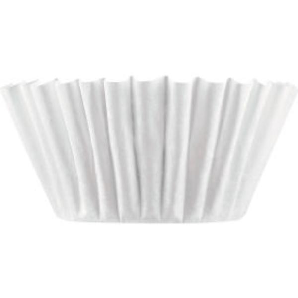 Picture of United Stationers Supply B3130544 Bunn Coffee Filters with Flat Bottom - 8 to 12 Cup - White - Pack of 1200