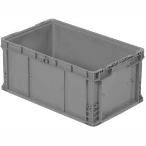 B649555 ORBIS Stakpak Modular Straight Wall Container - Polyethylene - 24 x 15 x 11.5 in. - Gray