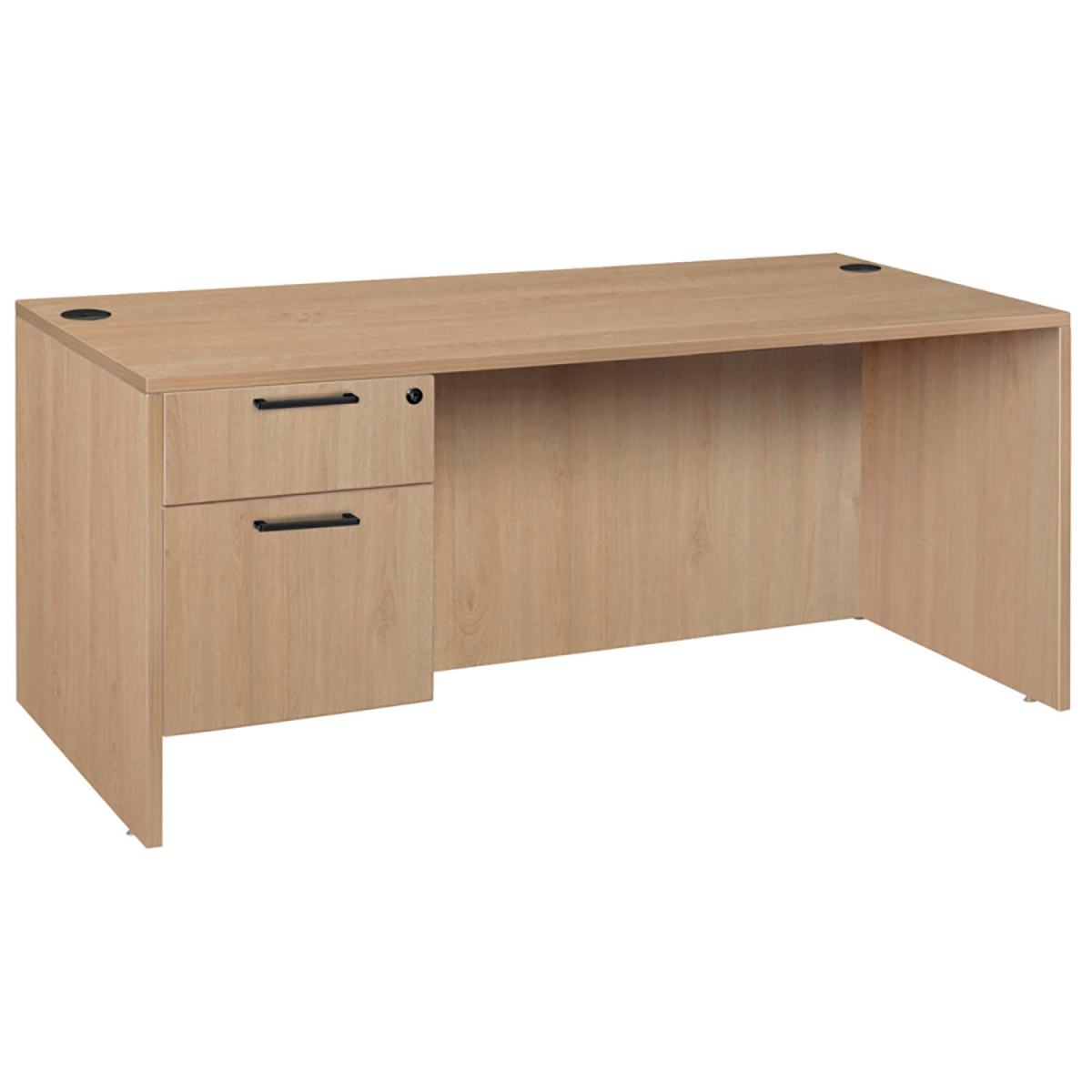 Legacy Executive Desk - Noble Oak - 66 x 30 x 29 in. - Ergonomic Design