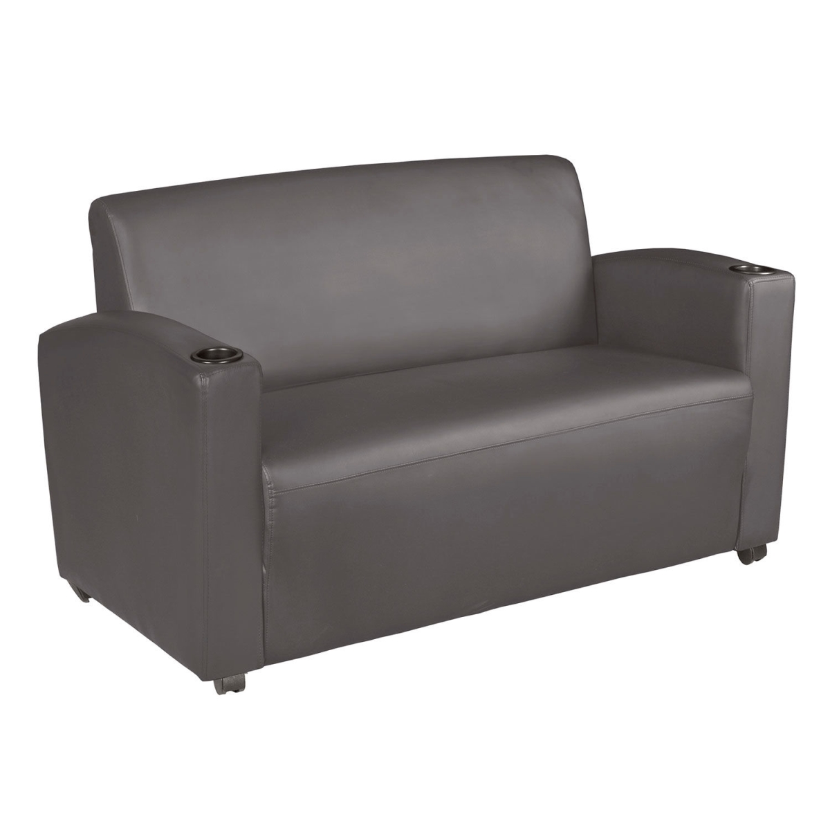 Supernova Lounge Loveseat - Gray - 56 x 29 x 33 in. - Modern Design