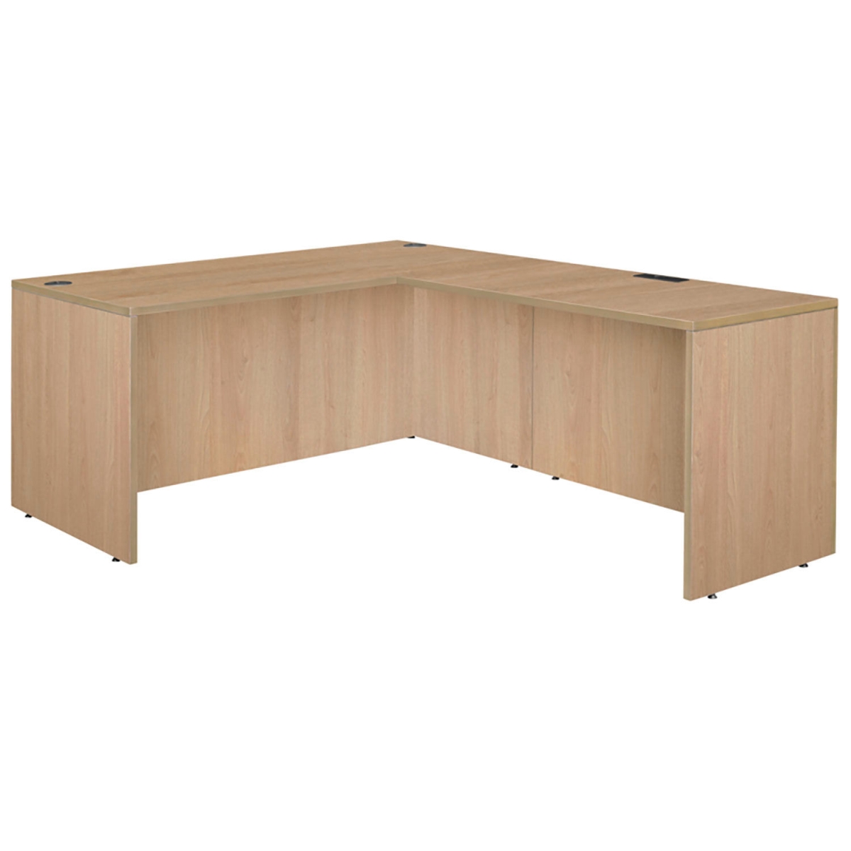 Legacy Executive L-Shaped Desk Shell - Noble Oak - 60 x 77 in. - Durable Design