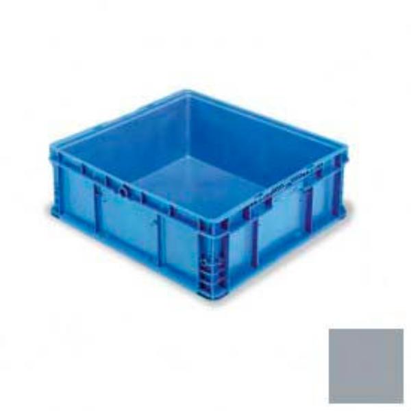 B649707 ORBIS Stakpak Modular Straight Wall Container - 24 x 22.5 x 8.687 in. - Gray - Polyethylene