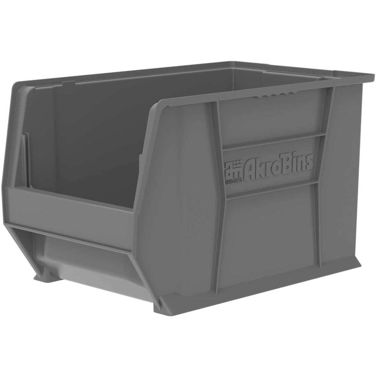 B1893881 Plastic Super-Size Stacking Bin - 20 x 12.37 x 12 in. - Gray