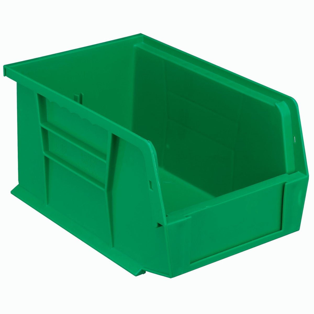 4350112 Premium Plastic Hang & Stack Bin, Green - 9.25 x 6 x 5 in.