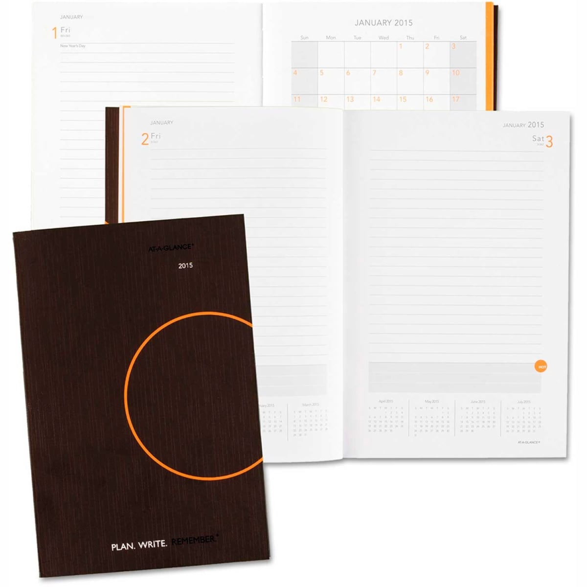 B1601680 One-Day-Per-Page Planning Notebook - 9 x 6 in. - January to December - 2025