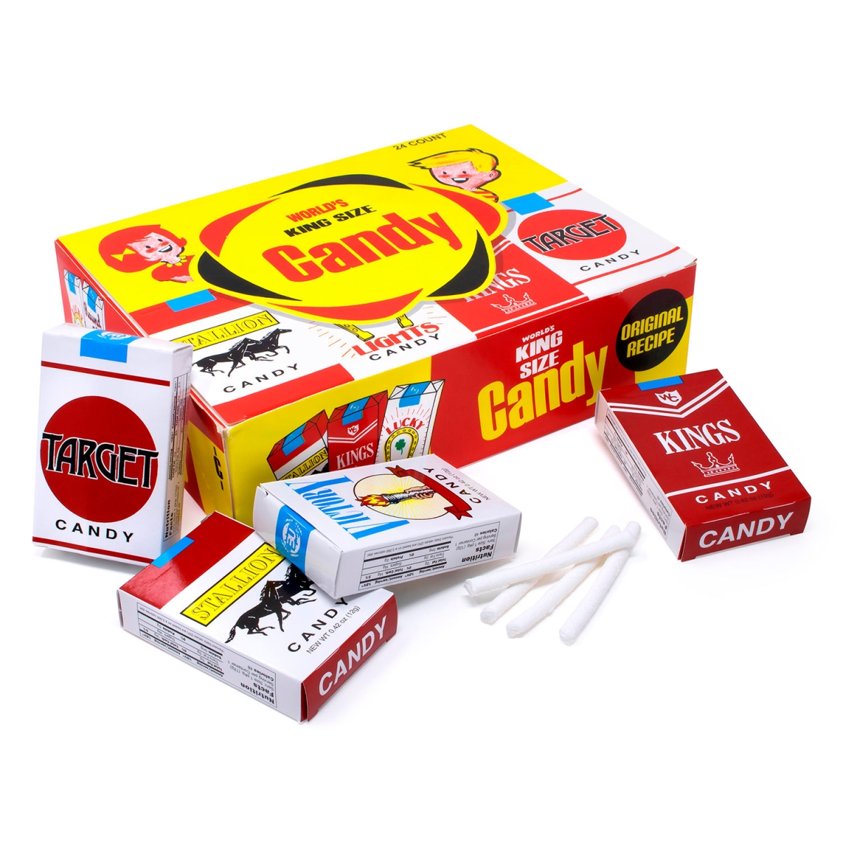 Picture of Green Rabbit Holdings B2946069 Candy Cigarettes - 24 Count