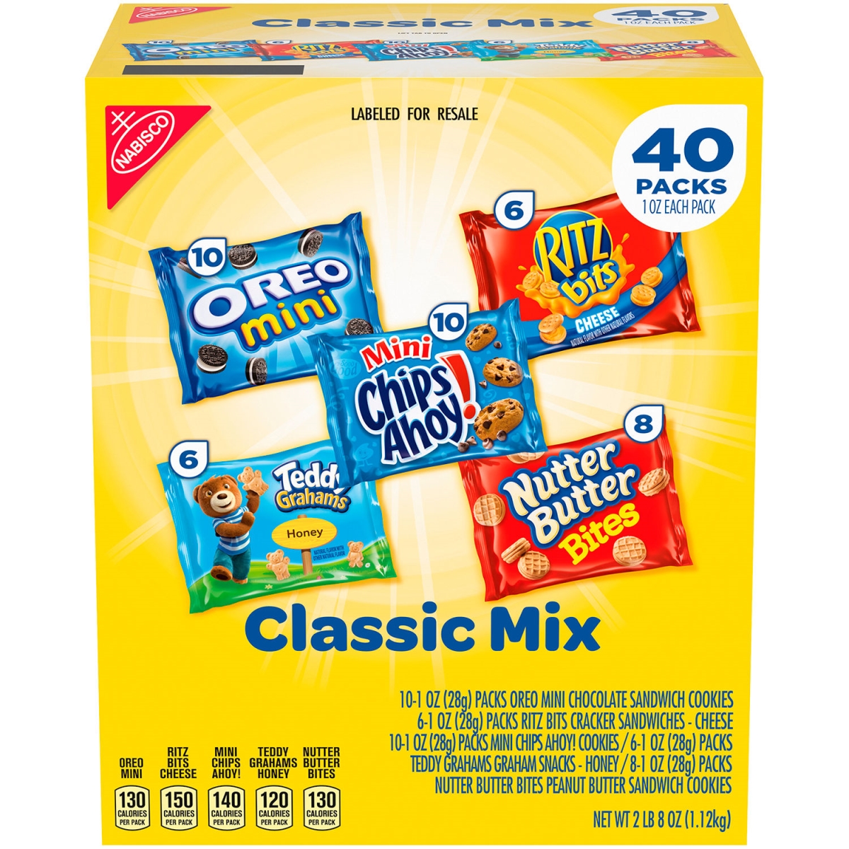 Picture of Green Rabbit Holdings B2946228 Nabisco Cookie & Cracker Classic Mix Variety - 1 oz - 40 Count