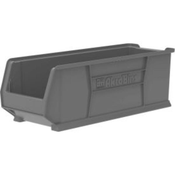 B1893832 Akro-Bin Plastic Super-Size Stacking Bin - 29.875 x 11 x 10 in. - Gray