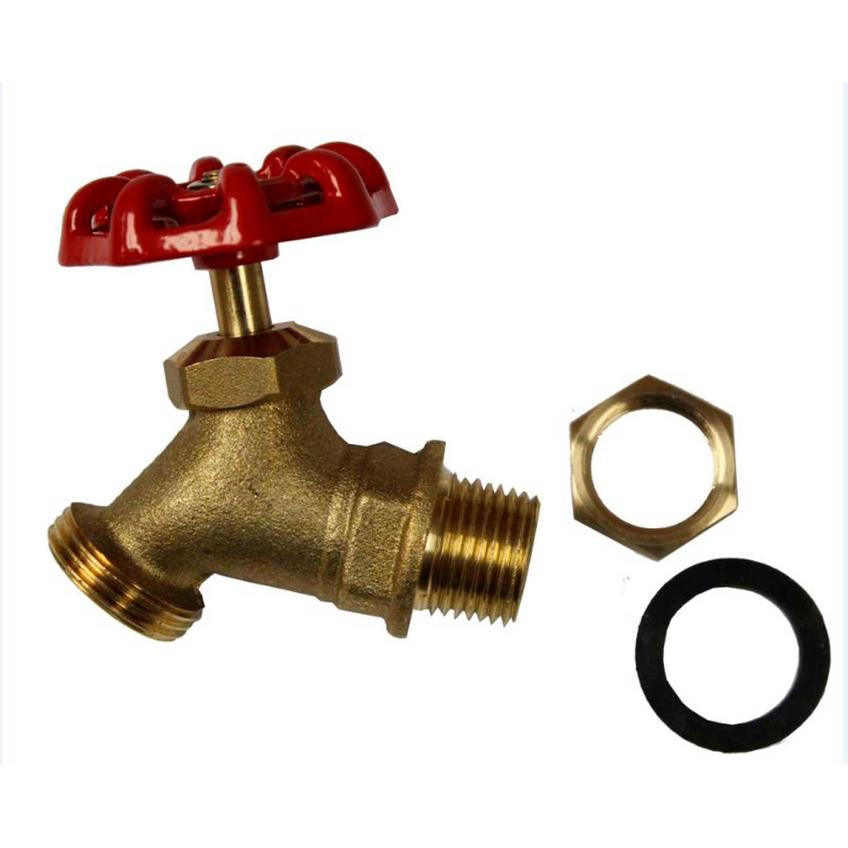 B1720465 Solid Brass Outdoor Grade Spigot for Rain Barrels - EWC-11 - Yellow