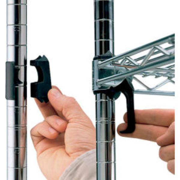 Metro 5649900 Extra Shelf Clips for Super Adjustable 2 Shelving - Black