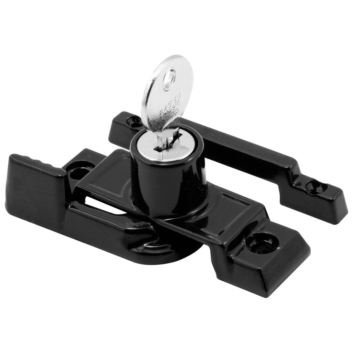 Window Sash Lock - Black - Universal Fit - Keyed Cam Action