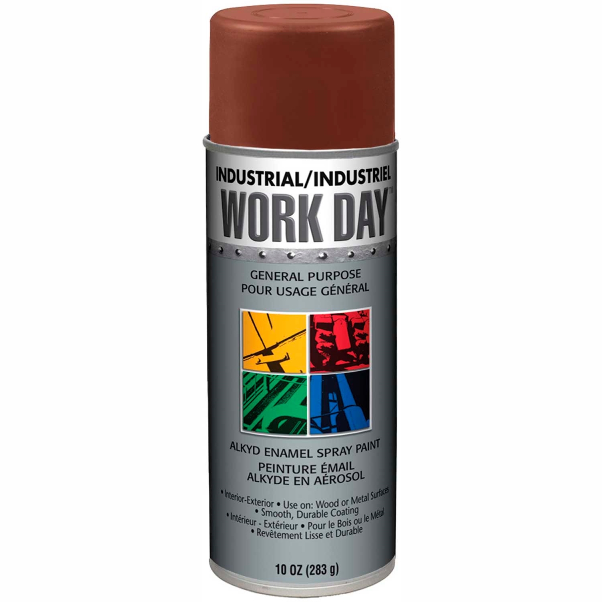 B37400 Industrial Work Day Enamel Paint - A04431007 - Brown