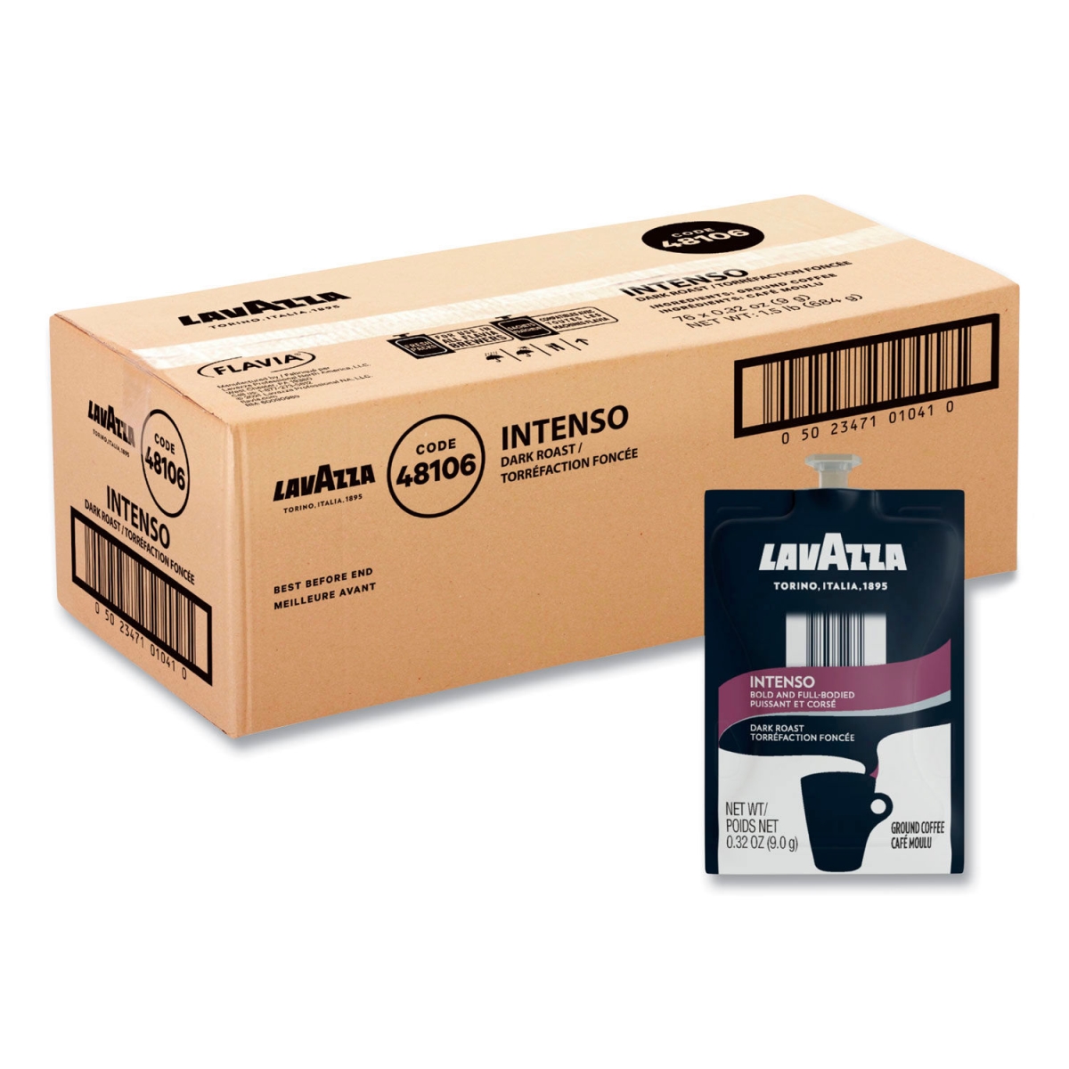 Picture of United Stationers Supply B3165127 Flavia Intenso Ground Coffee - 0.32 oz Pouch - Pack of 76