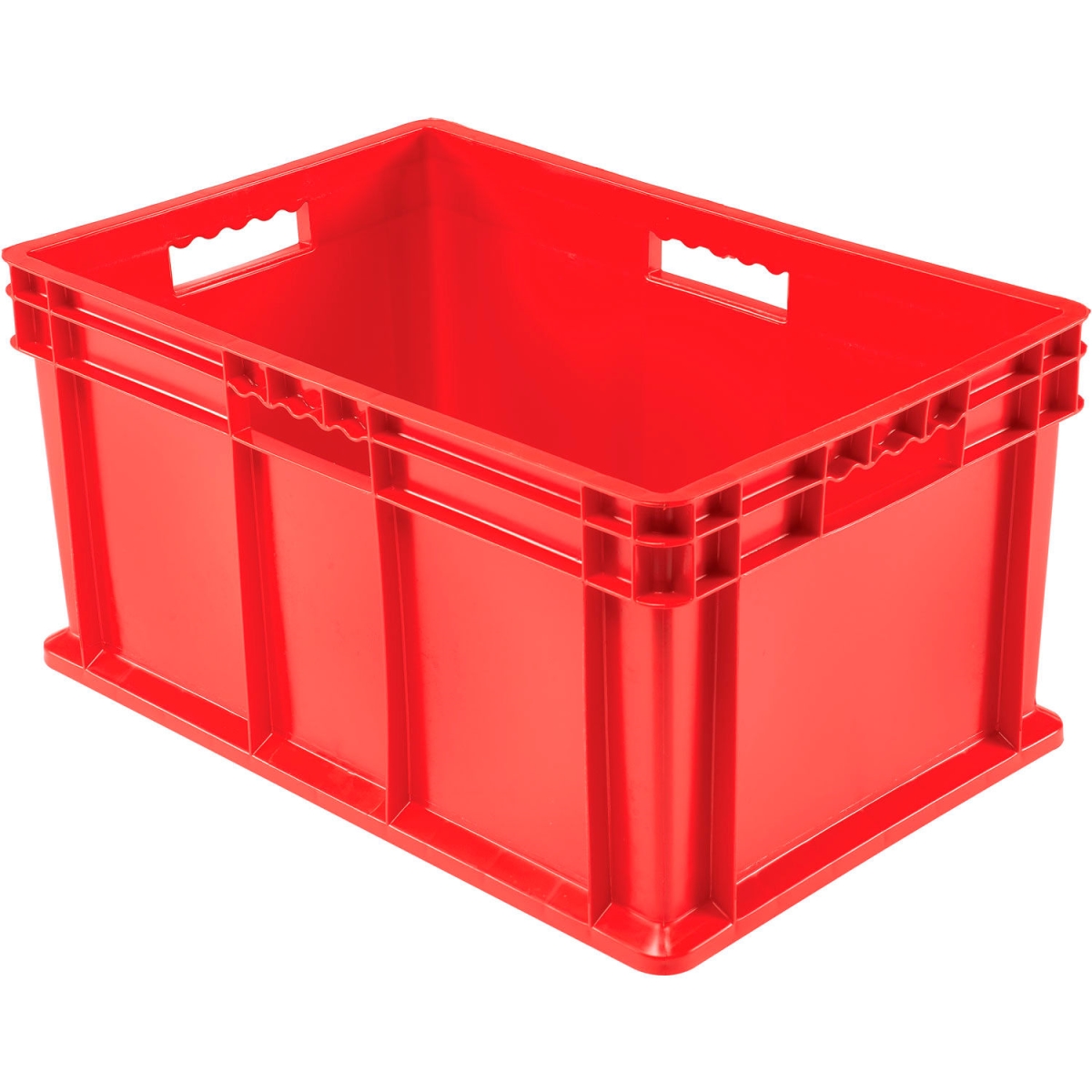 Global Industrial 662125RD Solid Straight Wall Container - 23.75 x 15.75 x 12.25 in. - Red