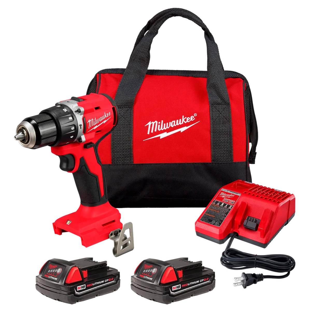 B1811016 0.5 in. 3602-22CT M18 Compact Brushless Drill & Driver Kit -  Milwaukee Electric Tool
